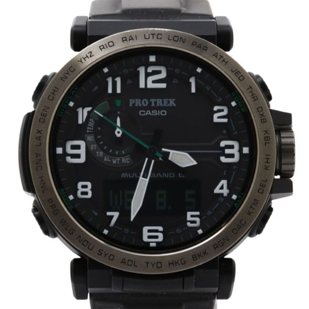 CASIO PRO TREK Climber Line PRW-6600Y-1JF Black Resin/Stainless Steel Men's W...
